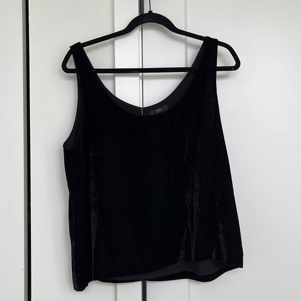 J. Crew velvet tank EUC 🎄 🪩